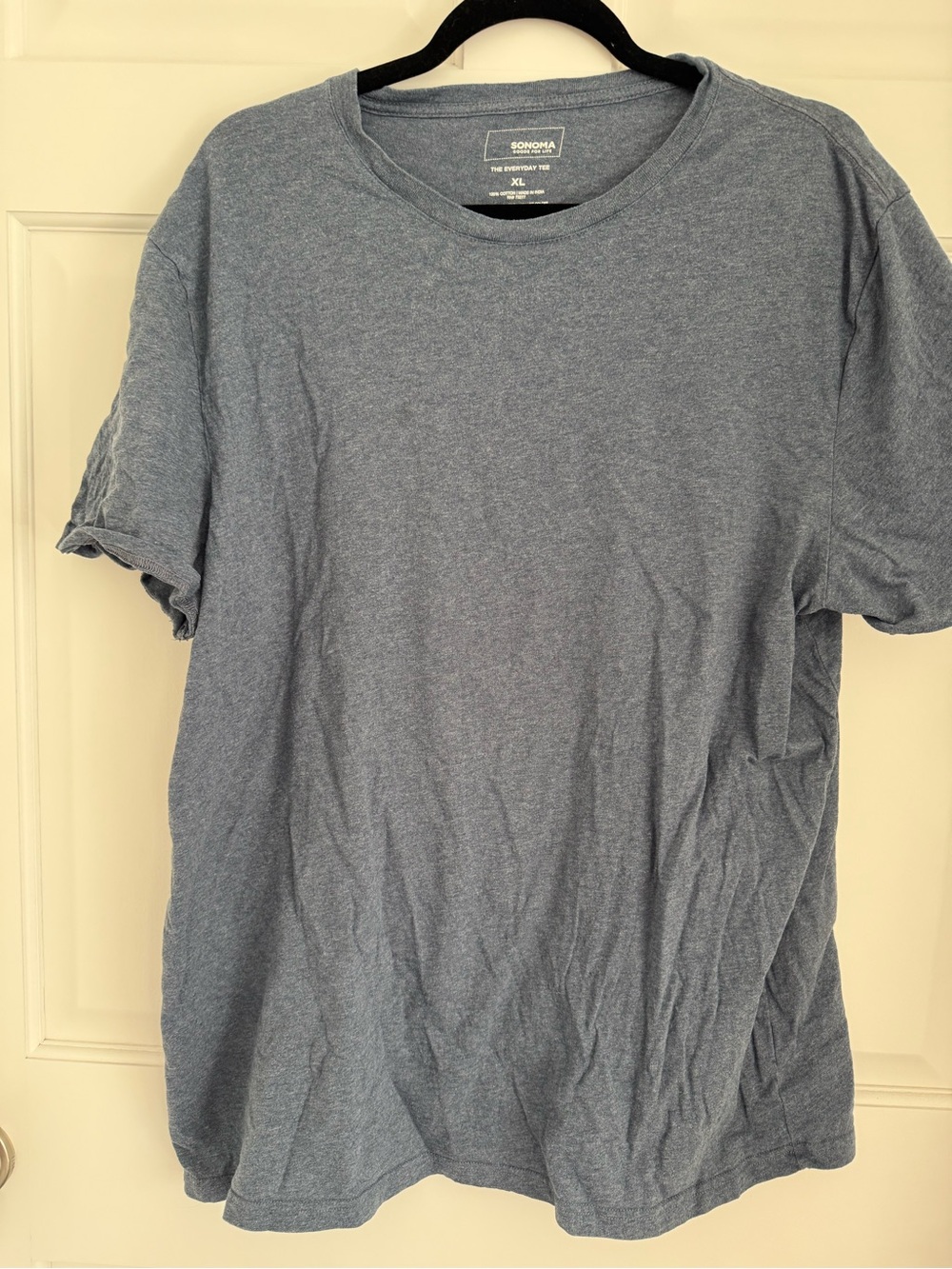 Heathered Gray-Blue short sleeve tee shirt